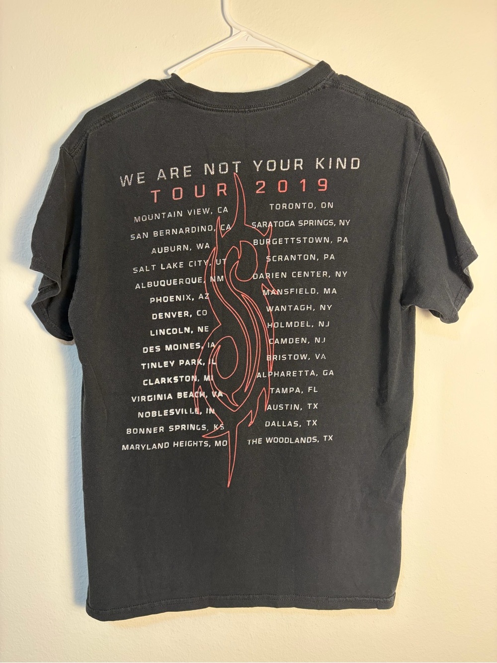 Slipknot We Are Not Your Kind Tour 2019 Band Tee Black Graphic Shirt Small - Picture 3 of 4